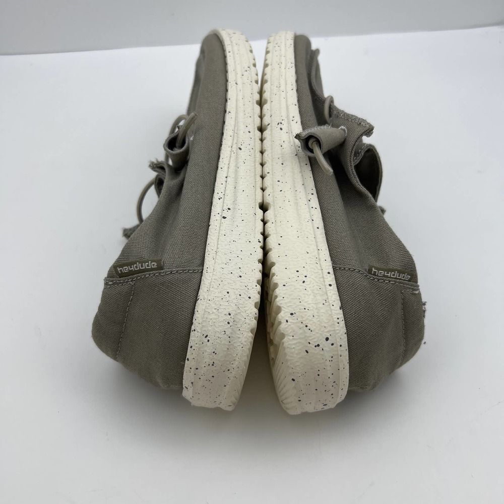 Hey Dude Grey Wendy Slip on Walking Comfort Shoe Womens Size 6 - Picture 8 of 11